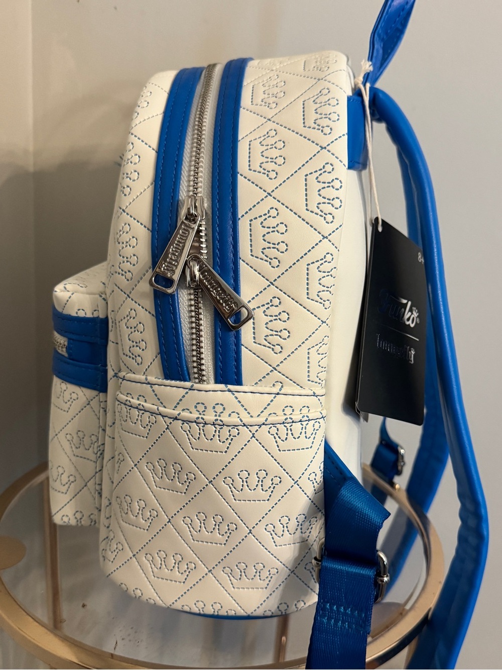 Funko Loungefly Embroidered Crown Pattern Mini Backpack - Picture 3 of 5